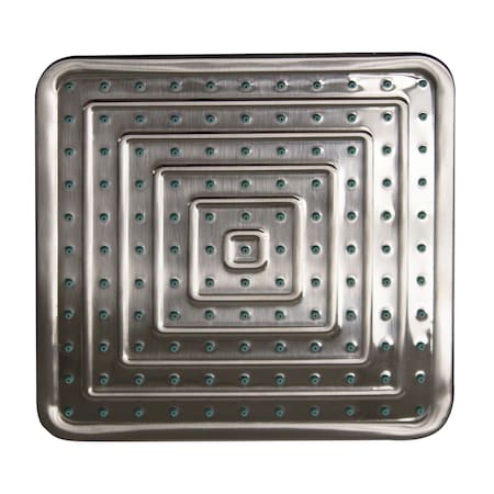 Whitehaus Sqr Rainfall Showerhead W/ Face And Rubber Nozzle Tips, Brass Construct WHOSA28SQ-8-BN